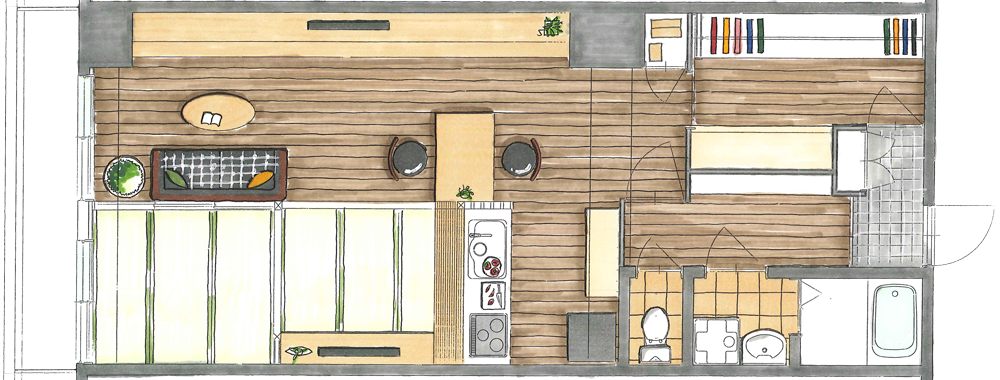 リフォームの間取り