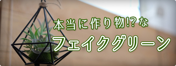 本当に作り物!?なフェイクグリーン