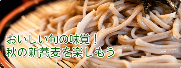 おいしい旬の味覚！秋の新蕎麦を楽しもう